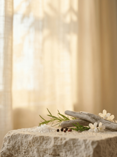 Perfume de ambiente con notas frescas y verdes en la salida, corazón floral y especiado, y base cálida y amaderada. Ideal para crear espacios acogedores, sofisticados y llenos de frescura.