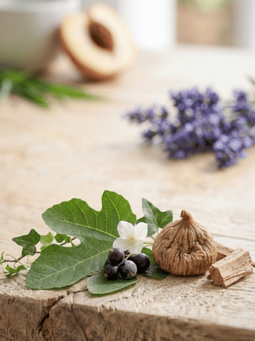 Una fragancia cálida y elegante que comienza con notas de bergamota, hiedra y melocotón. Se ilumina en el corazón con hojas de higuera y grosella negra que, junto con notas florales de rosa y jazmín, aportan personalidad y gran presencia. En el fondo, el cedro se mezcla con la originalidad del iris, el almizcle y ámbar seco para dejar una estela muy duradera.